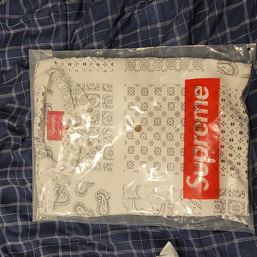 Supreme Paisley Grid Shirt